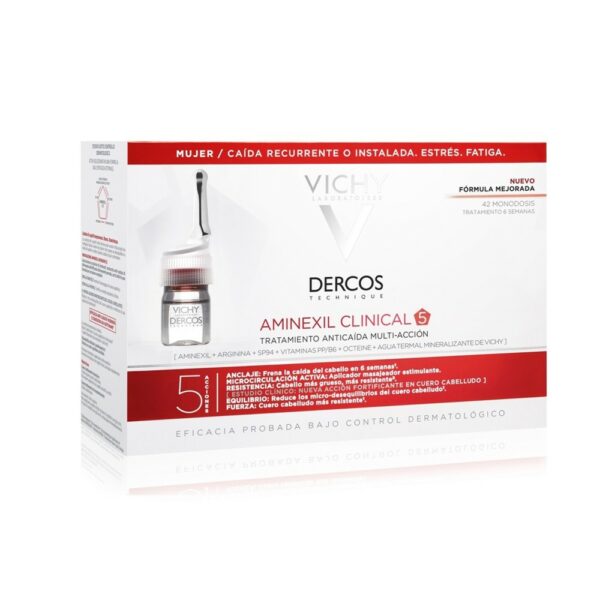 Vichy Dercos Aminexil Clinial 5 serumas nuo plauku slinkimo